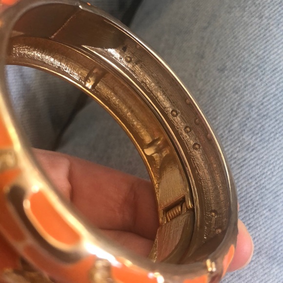 Set of orange enamel bracelets - Picture 6 of 6